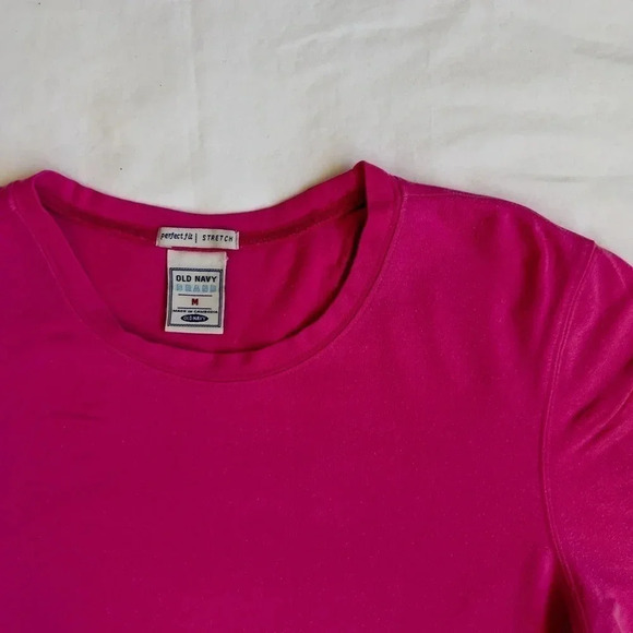 Y2k Old Navy Barbie Pink Long Sleeve T Shirt - Picture 3 of 4